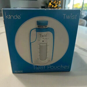 Kiinde Breast Milk Formula Storage Twist Pouch Bag 6 oz Pack of 40 Pouches NEW